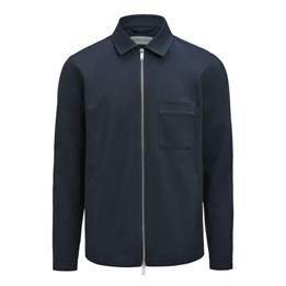Overshirt Zip Marinblå