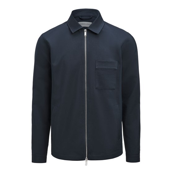 Overshirt Zip Marinblå