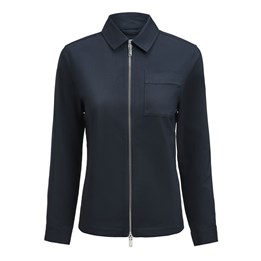 Overshirt Zip Dam Marinblå