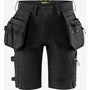 Hantverksshorts Stretch Fristads Flex Svart