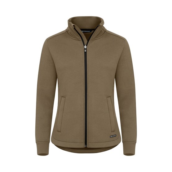 Sweatshirt Fullzip Dam Pemberton Khaki