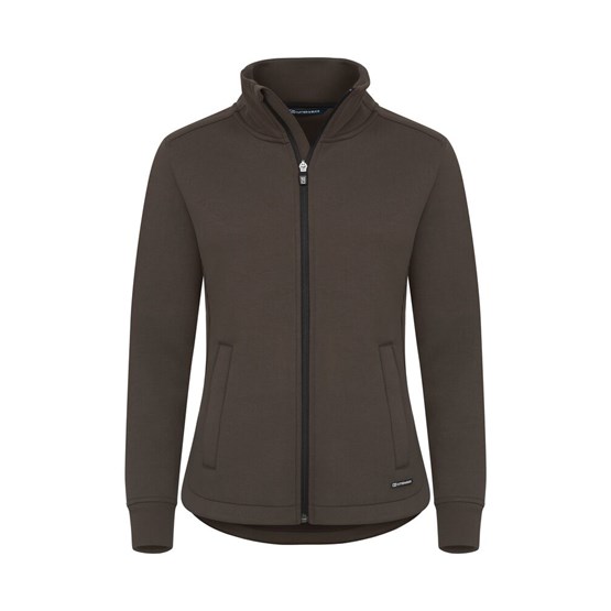 Sweatshirt Fullzip Dam Pemberton Brun
