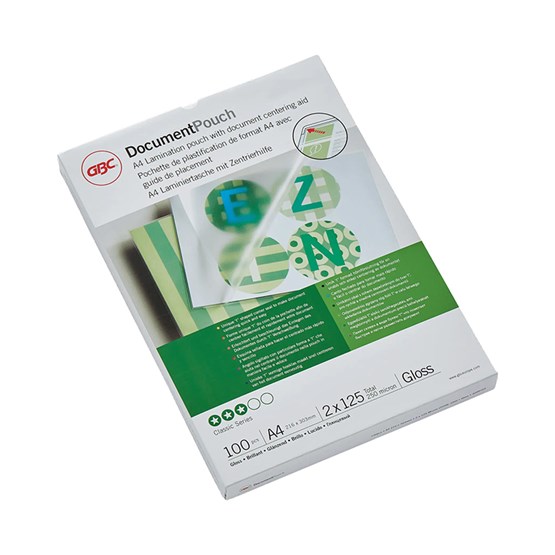 Lamineringsfilm Kreditkort 54x86mm 125Mic 100st/fp