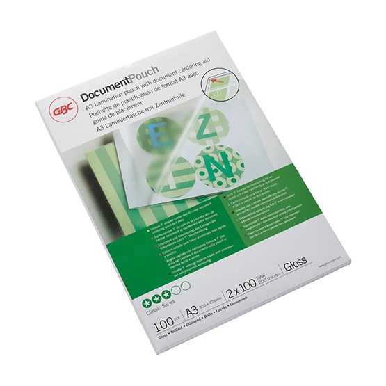 Lamineringsfilm Kreditkort 54x86mm 125Mic 100st/fp