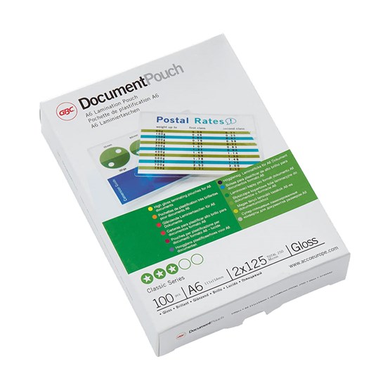 Lamineringsfilm Kreditkort 54x86mm 125Mic 100st/fp