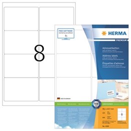 Etikett Herma Premium  99,1x67,7 Vit 800st/fp