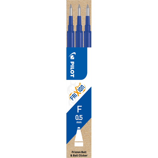 Kulpatron Frixion 0,5mm Blå 3st/fp BLS-FR5-S3-L