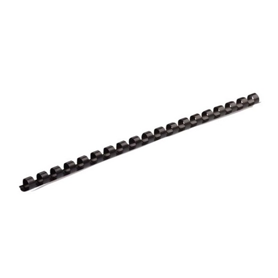 Plastspiral 100st 8mm Svart