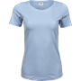 T-shirt Stretch Tee Dam Ljusblå