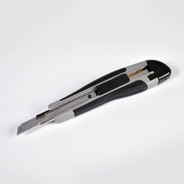 Brytkniv Med Gummigrepp 9mm Låsbar