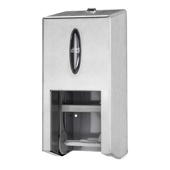 Dispenser Tork T7 Toalettpapper Coreless mid-size Twin Rostfri