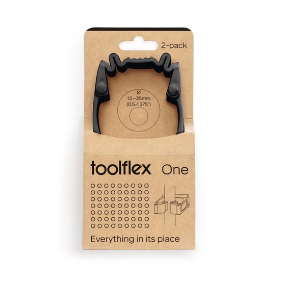 Toolflex one Hållare 2-pack Svart