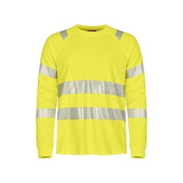 Flamskyddad T-shirt Lång Ärm Varselgul