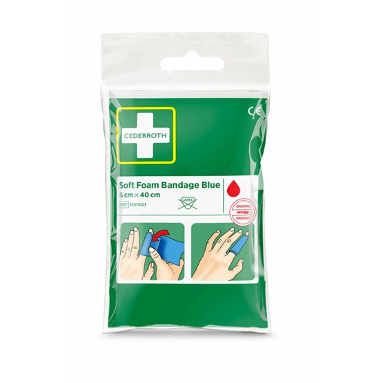 Soft Foamband 6x40cm Blå Cederroth