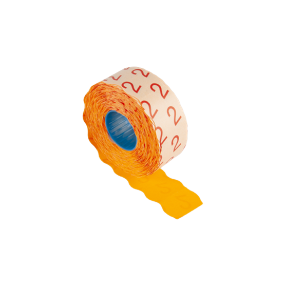 Prisetikett 32x19mm Orange