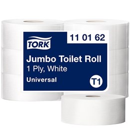 Toalettpapper Tork T1 Advanced 1-Lag Vit 500m/rl 6rl/fp