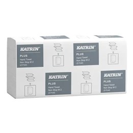 Pappershandduk Katrin Plus Non stop M 2-Lag Vit Z-vikt 2400st/fp