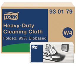 Rengöringsduk Tork Biobaserad W4 vit 420/krt
