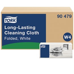 Torkduk Tork W4 Rengöringsduk 1-Lag Vit 90st/fp