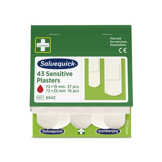 Plåster Salvequick Sensitive Non-Woven Cederroth
