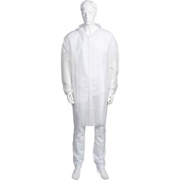 Besöksjacka Vit stl L/XL 10st/fp