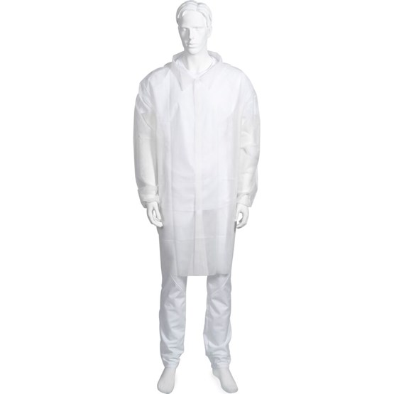 Besöksjacka Vit stl L/XL 10st/fp
