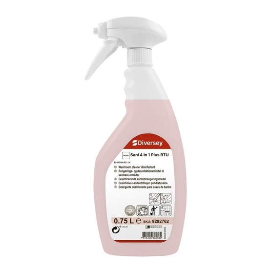 Sanitetsrent Sani 4in1 Plus RTU 750ml Sprayflaska 9292762
