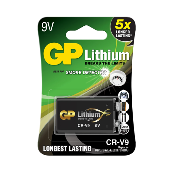 Batteri GP 9V lithiumbatteri