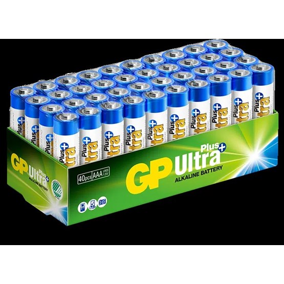 Batteri GP Ultra+ AAA 40st/fp LR3