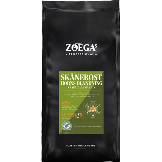 Kaffe Zoégas Helböna Skånerost/Horns Blandning 750g Mörkrost