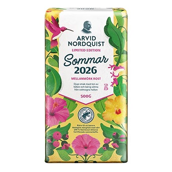 Kaffe Arvid Nordqvist Sommar 500g Mellanmörk