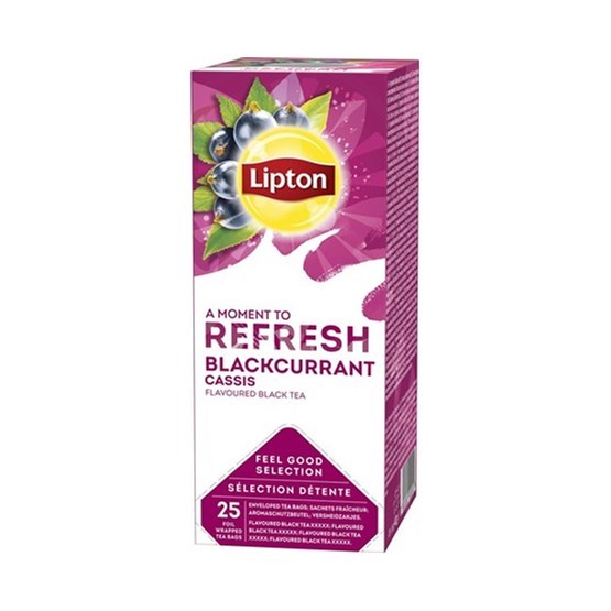 Te Lipton Refresh Svart Vinbär 25st/fp