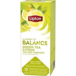 Te Lipton Balance Green te Citrus 25st/fp