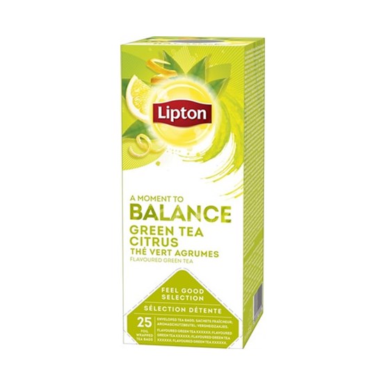 Te Lipton Balance Green te Citrus 25st/fp