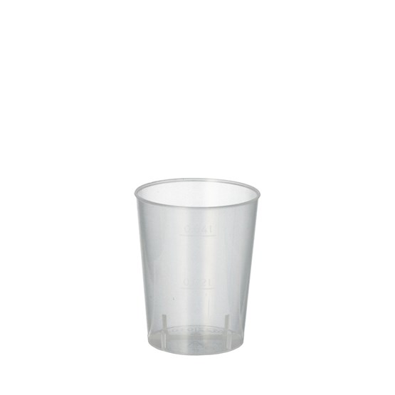 Plastglas 4cl Återanvändbara 50st/fp