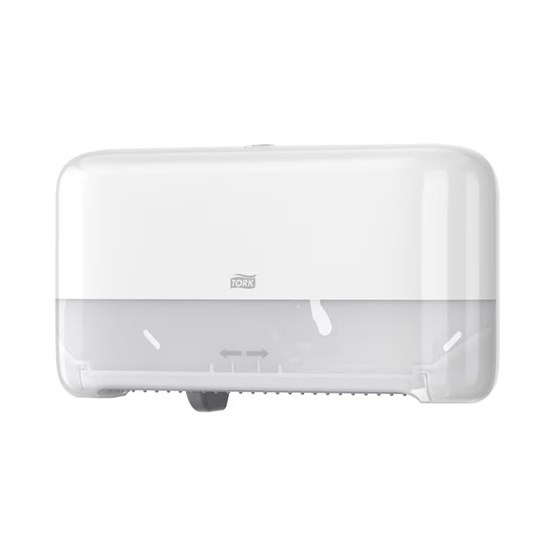 Dispenser Tork T7 Toalettpapper Coreless mid-size Twin Vit 558040