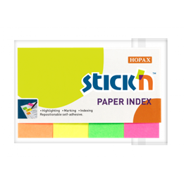 Indexflik 4st Neonfärger 50x20mm