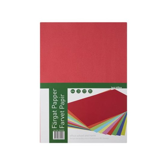 Papperssats A4 80g 200 ark Sorterade färger