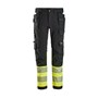 Varselbyxor med 4-vägsstretch klass 1 Gul