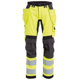 Flamskyddad Hantverksbyxa  Stretch Klass 2 Varselgul