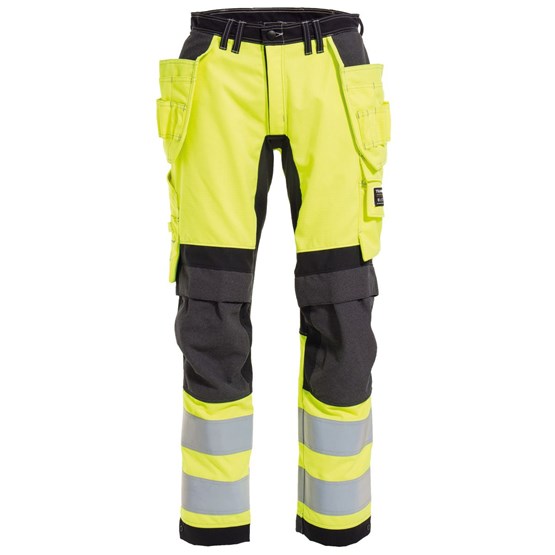Flamskyddad Hantverksbyxa  Stretch Klass 2 Varselgul