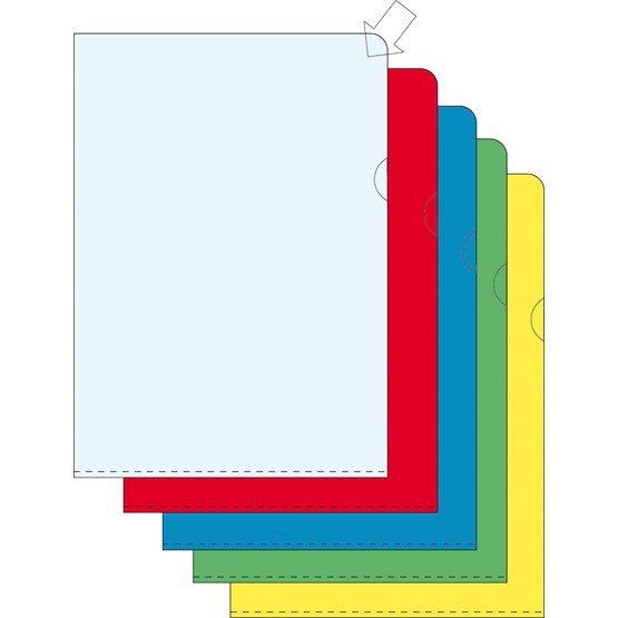 Aktmapp A4 Grön Plast 0,17mm 100st/fp