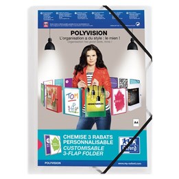 Gummibandsmapp PP Oxford Polyvision A4