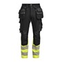 Hantverksbyxa 2392 Stretch Varsel Svart/Gul
