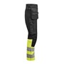 Hantverksbyxa 2392 Stretch Varsel Svart/Gul