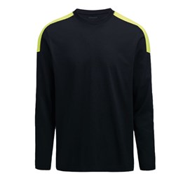 T-shirt L/S Svart/Gul V XXS