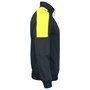 Sweatshirt Halvzip Svart/Gul Jobman