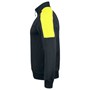 Sweatshirt Halvzip Svart/Gul Jobman