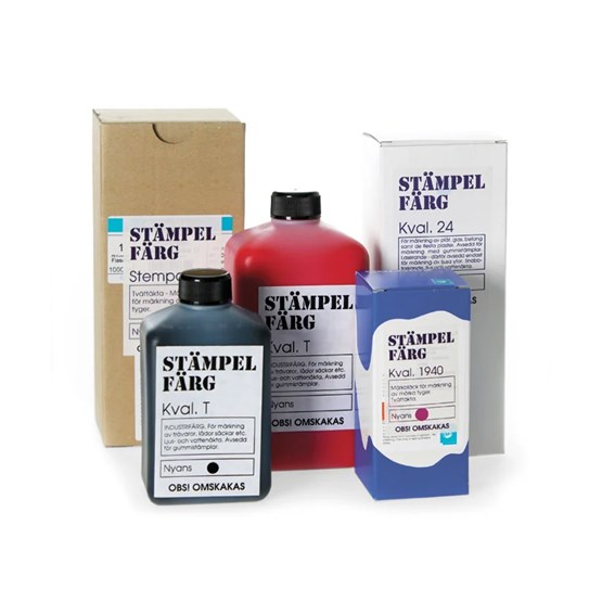 Stämpelfärg Kval R9 250ml Svart