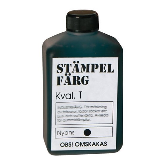 Stämpelfärg Kval T 1000ml Svart